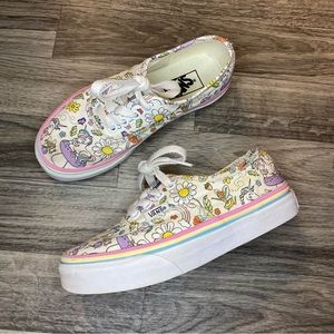 Vans Doodle Low Top Shoes Pink Purple Sneakers